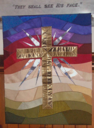 Banner from a craft display at St. Andrew's, Rangi Ruru, 2005.